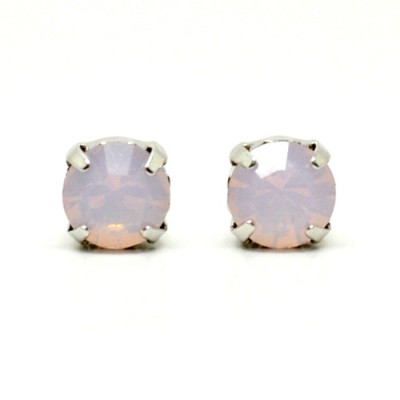 Mirabelle Bridesmaid Earring: Swarovski Crystal Stud Earring (Rose)